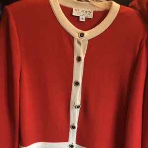 St John Collection designer pantsuit.